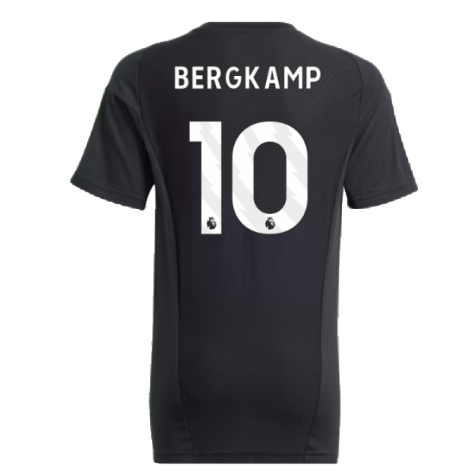 2023-2024 Arsenal Training Tee (Black) - Kids (Bergkamp 10)