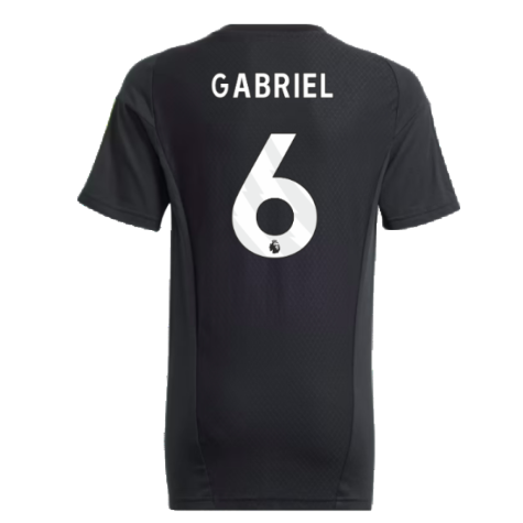 2023-2024 Arsenal Training Tee (Black) - Kids (Gabriel 6)