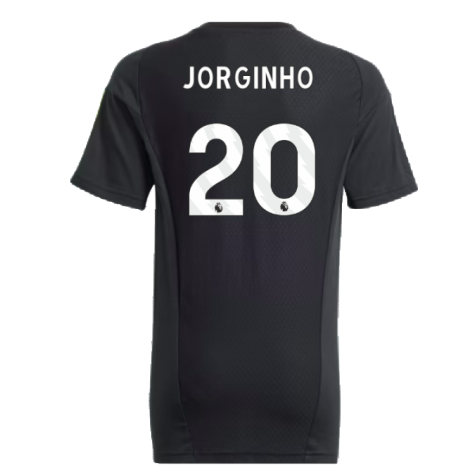 2023-2024 Arsenal Training Tee (Black) - Kids (Jorginho 20)