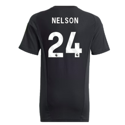 2023-2024 Arsenal Training Tee (Black) - Kids (Nelson 24)