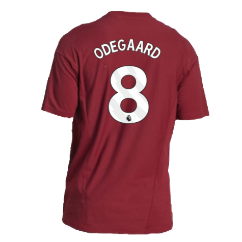 2023-2024 Arsenal Training Tee (Red) (Odegaard 8)