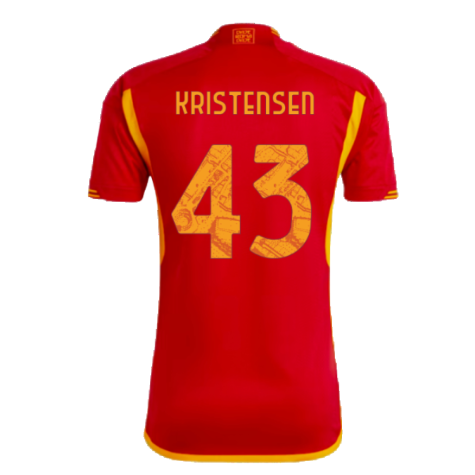 2023-2024 AS Roma Home Shirt (KRISTENSEN 43)