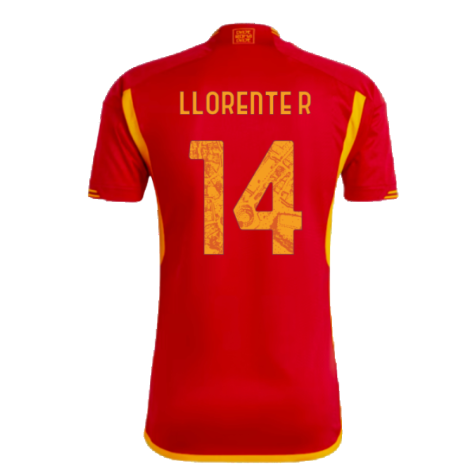 2023-2024 AS Roma Home Shirt (LLORENTE R 14)