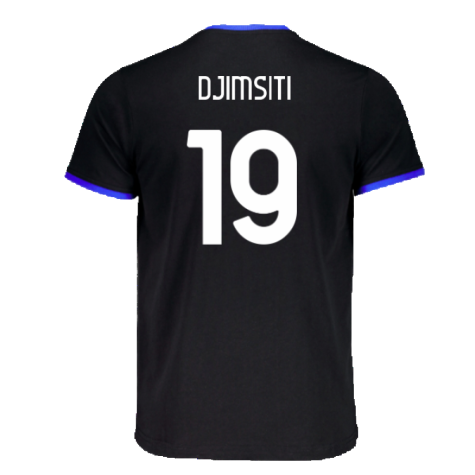 2023-2024 Atalanta Free Time T-Shirt (Black) (Djimsiti 19)