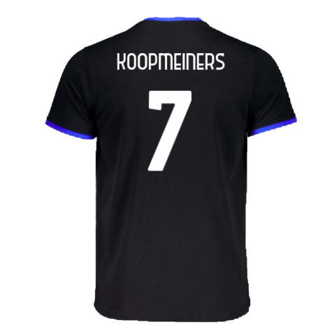 2023-2024 Atalanta Free Time T-Shirt (Black) (Koopmeiners 7)