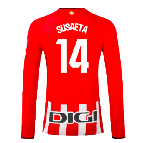 2023-2024 Athletic Bilbao Long Sleeve Home Shirt (Susaeta 14)