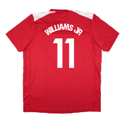 2023-2024 Athletic Bilbao Matchday Home T-Shirt (Red) (Williams JR 11)