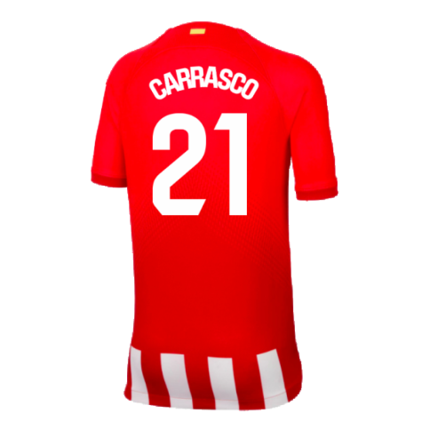 2023-2024 Atletico Madrid Home Shirt (Kids) (Carrasco 21)