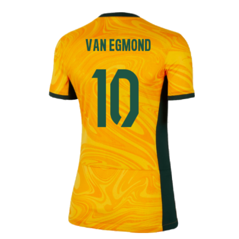 2023-2024 Australia WWC Home Shirt (Ladies) (Van Egmond 10)