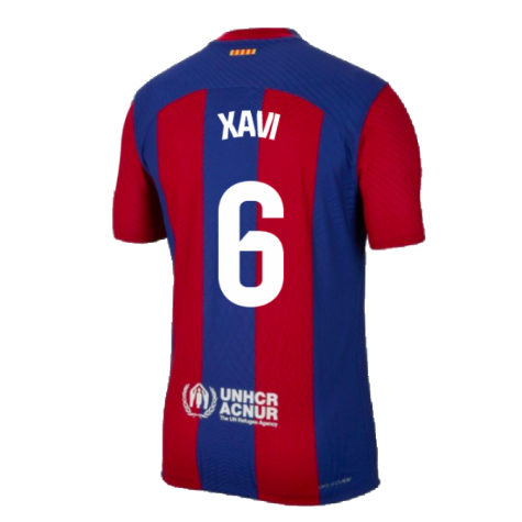 2023-2024 Barcelona Authentic Home Shirt (Xavi 6)