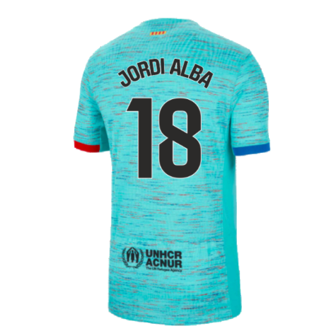 2023-2024 Barcelona Authentic Third Shirt (Jordi Alba 18)