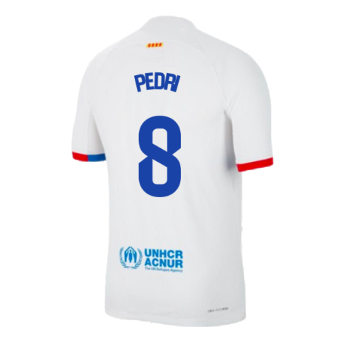 2023-2024 Barcelona Away Authentic Away Shirt (Pedri 8)