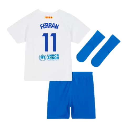 2023-2024 Barcelona Away Baby Kit (Ferran 11)