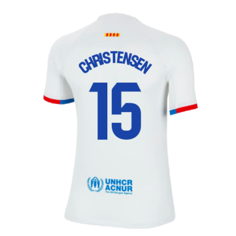 2023-2024 Barcelona Away Shirt (Kids) (Christensen 15)