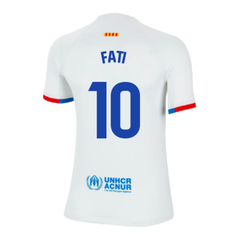 2023-2024 Barcelona Away Shirt (Kids) (Fati 10)