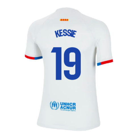 2023-2024 Barcelona Away Shirt (Kids) (Kessie 19)