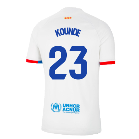 2023-2024 Barcelona Away Shirt (Kounde 23)