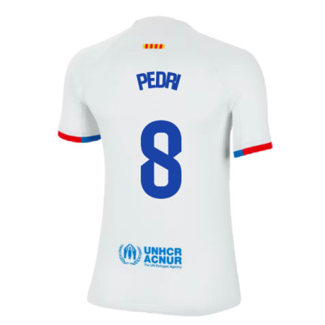 2023-2024 Barcelona Away Shirt (Ladies) (Pedri 8)