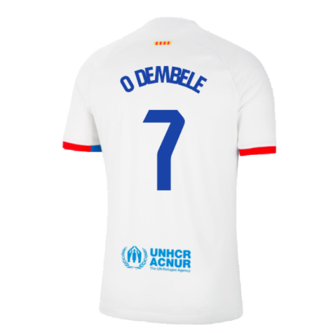 2023-2024 Barcelona Away Shirt (O Dembele 7)