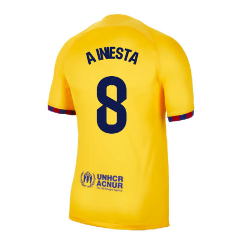 2023-2024 Barcelona Fourth Shirt (A Iniesta 8)