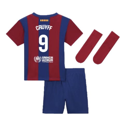 2023-2024 Barcelona Home Infant Baby Kit (Cruyff 9)