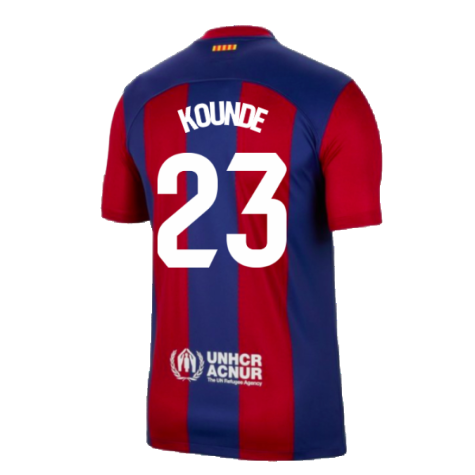 2023-2024 Barcelona Home Shirt (Kounde 23)