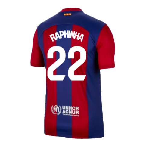 2023-2024 Barcelona Home Shirt (Raphinha 22)