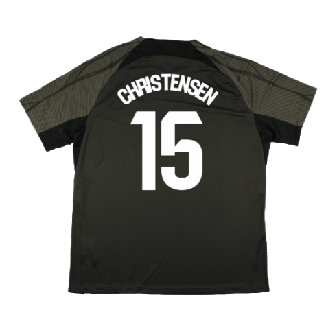 2023-2024 Barcelona Strike Dri-Fit Training Shirt (Sequoia) (Christensen 15)