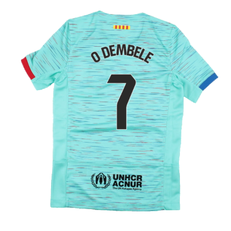 2023-2024 Barcelona Third Shirt (Kids) (O Dembele 7)