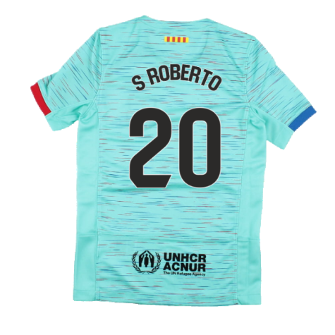 2023-2024 Barcelona Third Shirt (Kids) (S Roberto 20)