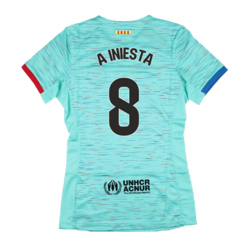 2023-2024 Barcelona Third Shirt (Womens) (A Iniesta 8)