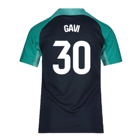 2023-2024 Barcelona Training Shirt (Thunder) - Kids (Gavi 30)