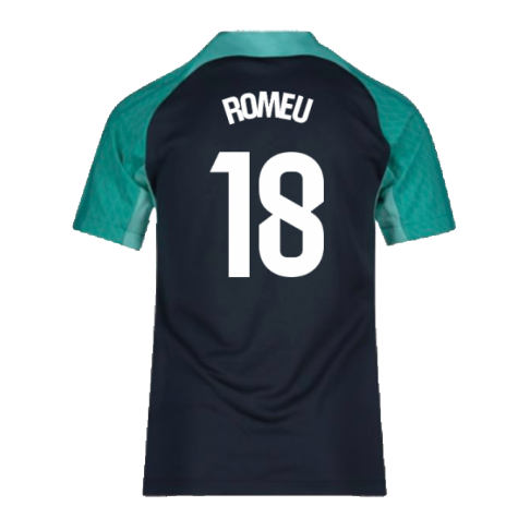 2023-2024 Barcelona Training Shirt (Thunder) - Kids (Romeu 18)