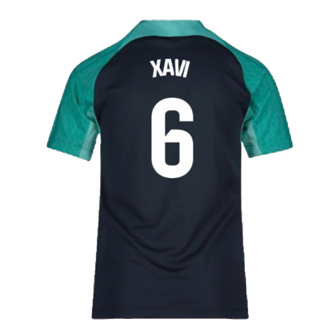 2023-2024 Barcelona Training Shirt (Thunder) - Kids (Xavi 6)