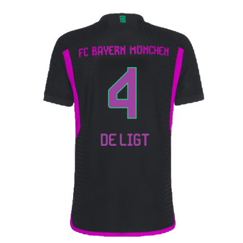 2023-2024 Bayern Munich Authentic Away Shirt (De Ligt 4)