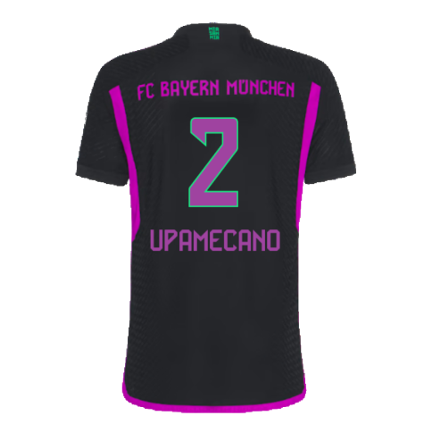 2023-2024 Bayern Munich Authentic Away Shirt (Upamecano 2)