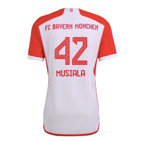 2023-2024 Bayern Munich Authentic Home Shirt (Musiala 42)