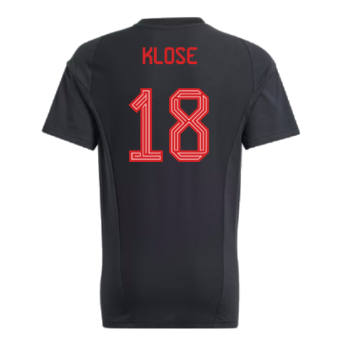 2023-2024 Bayern Munich Core Tee (Black) - Kids (Klose 18)