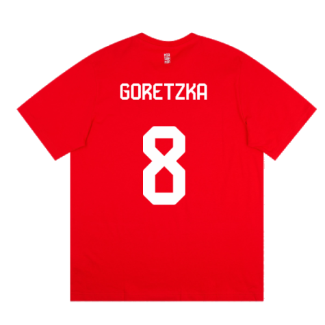 2023-2024 Bayern Munich DNA Tee (Red) (Goretzka 8)