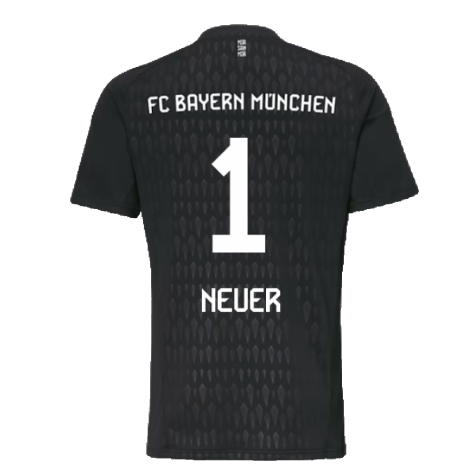 2023-2024 Bayern Munich Goalkeeper Shirt (Black) (NEUER 1)