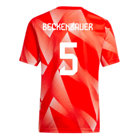 2023-2024 Bayern Munich Pre-Match Shirt (Red) - Kids (Beckenbauer 5)