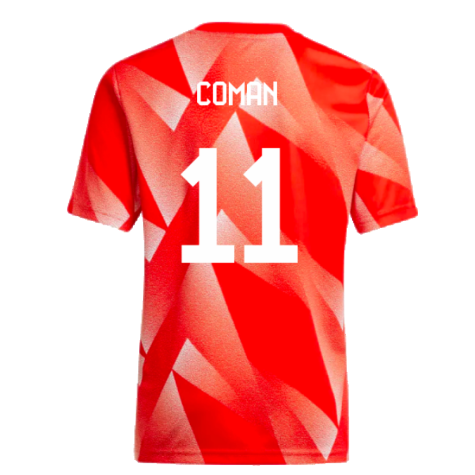 2023-2024 Bayern Munich Pre-Match Shirt (Red) - Kids (Coman 11)