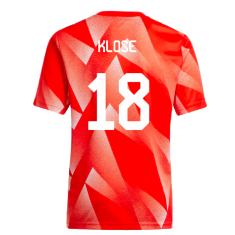 2023-2024 Bayern Munich Pre-Match Shirt (Red) - Kids (Klose 18)