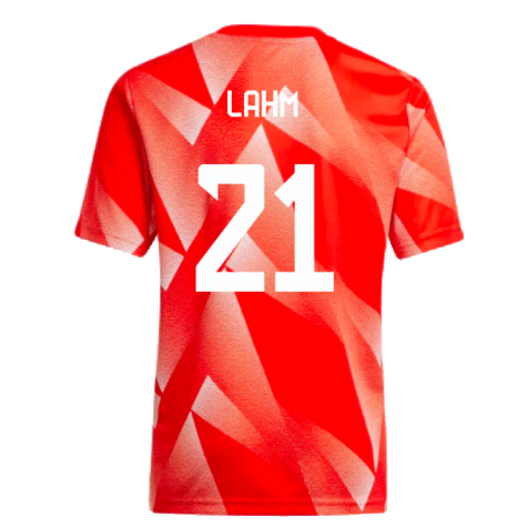 2023-2024 Bayern Munich Pre-Match Shirt (Red) - Kids (Lahm 21)