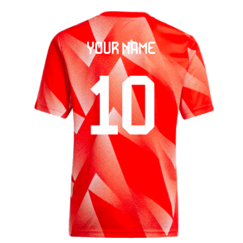 2023-2024 Bayern Munich Pre-Match Shirt (Red) - Kids (Your Name)