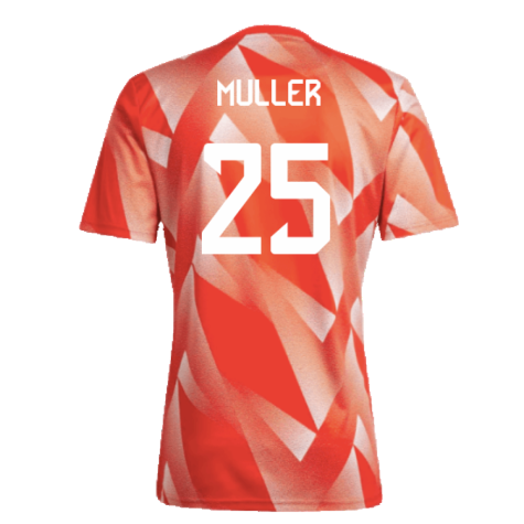 2023-2024 Bayern Munich Pre-Match Shirt (Red) (Muller 25)