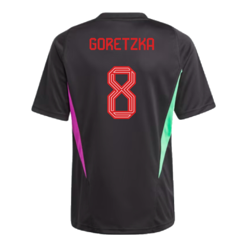 2023-2024 Bayern Munich Training Shirt (Black) - Kids (Goretzka 8)