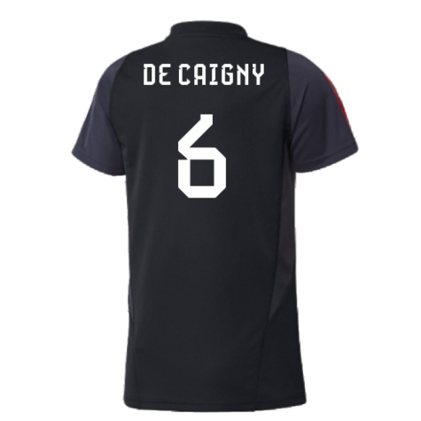 2023-2024 Belgium Training Jersey (Black) - Ladies (De Caigny 6)