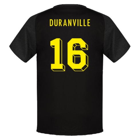 2023-2024 Borussia Dortmund Casuals Tee (Black) (Duranville 16)