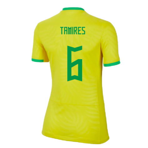 2023-2024 Brazil WWC Home Shirt (Ladies) (Tamires 6)